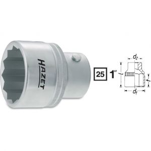 Hazet 1100Z-46 - Douille à 12 pans Carré creux 25 mm (1") Taille: 46 L: 72 mm