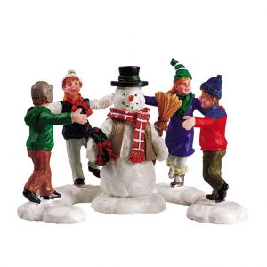 Lemax Figurine Ronde autour du bonhomme de neige 17.6 x 3.5 x 6.2 cm