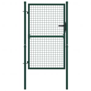 VidaXL Portail de clôture Acier 100x125 cm Vert