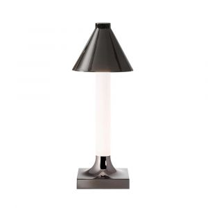 Kartell Lampe de table GOODNIGHT CAP BATTERY (Titane brillant - PMMA, ABS et PP recyclé)