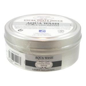 Lefranc & bourgeois Encre taille-douce Charbonnel Aqua Wash de Lefranc Bougeois, pot de 150ml, Noir 55981