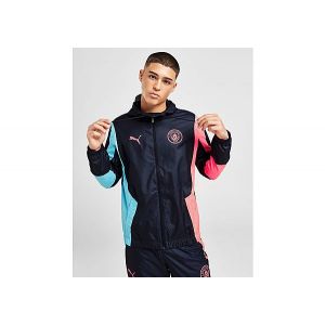 Image de Puma Manchester City Veste Avant-Match Woven Anthem - Bleu Marine/Bleu/Crépuscule, pointure Medium - Bleu - Taille Medium