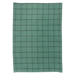 Declikdeco Torchon Metis Kilia carreaux Vert de gris
