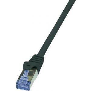 Logilink CQ3023S - Câble réseau RJ45 Cat.6A S/FTP 0,50 m noir