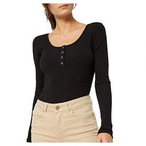 Pieces Kitte T-shirt Manche Longue XS Black