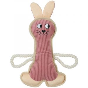 Zolux Peluche buddy lapin rose pour chien