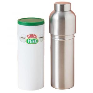 Bouteille m&eacute;tallique et tasse de voyage Paladone Central Perk Friends