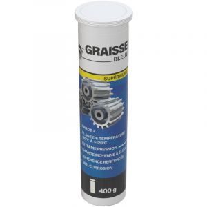 Méduze - Cartouche de graisse bleue supérieure 400g - Grade NLGI 2 - Adhérence renforcée - Multifonctions - Extrême pression