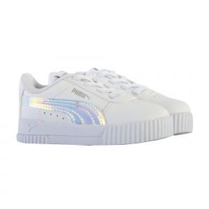 Puma Chaussures Fille Carina Holo Ac EU 21 blanc/argent