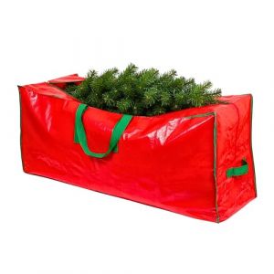 SHATCHI Sac de Rangement pour Sapin de No&euml;l en mat&eacute;riau imperm&eacute;able Durable avec Fermeture &eacute;clair et poign&eacute;es de Transport (pour Sapin de 2,7 m Max. d&eacute;mont&eacute;)
