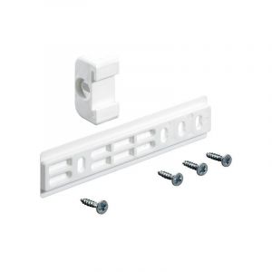 HETTICH Glissi&egrave;re pour porte de r&eacute;frigerateur encastrable, plastique, coloris blanc