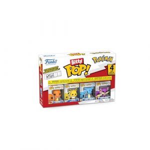Funko Bitty Pop! Pokemon - Charmander 4PKet Une Mini-Figurine Mystère en Surprise - 2.2 Cm Collectionnable - Étagère Empilable Incluse