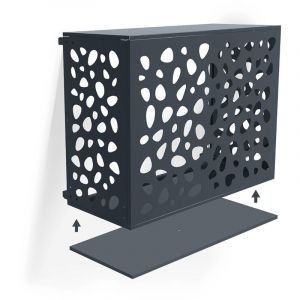 Cache clim Amaro Sunny Gris Anthracite en acier avec face inférieure – Taille M