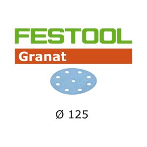Festool StickFix Granat STF 125 mm - Bo&icirc;te de 10 disques abrasifs
