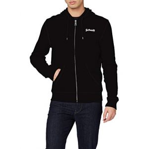 Schott Sweat-shirt ZIP - Couleur S,M - Taille Noir