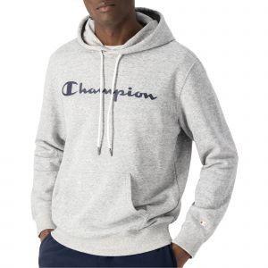 Champion American Classics Big Logo Sweatshirt Capuche, Nuances de Gris, M Homme