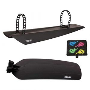 Zéfal Kid MTB Mudguard Set de Garde Boue VTT Enfant Cyclisme, Noir, 16" / 20"