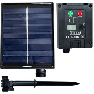 Panneau solaire USB avec télécommande 1200 mAh pour guirlande LED jusqu'à 1000 LEDs