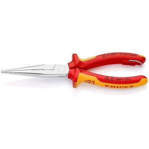 Knipex Pince demi-ronde avec tranchant (pince bec de cigogne) 200 mm - 26 16 200 T BK