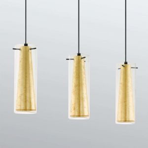 Image de Eglo Suspension Pinto Gold à 3 lampes