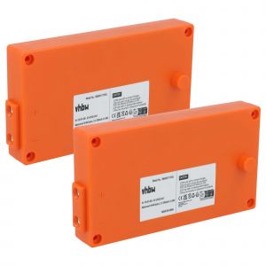 Vhbw 2x Batterie compatible avec Gross Funk Crane, GF500 op&eacute;rateur t&eacute;l&eacute;commande industrielle (2000mAh, 7,2V, NiMH)