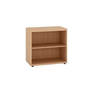 Bibliot que b e Milano bois H 74 x L 80 cm c ne clair