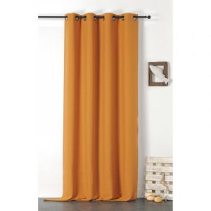 LINDER Rideau en 100% lin Libeccio Jaune 135 x 255 cm - Jaune