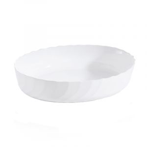 Luminarc Plat à four ovale 36x28cm Smart Cuisine Trianon - opale culinaire extra léger et résistant