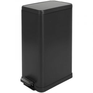 Svita - STM18 Poubelle à pédale 18l incl. seau intérieur Couvercle Softclose noir