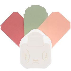 Vaessen Creative Perforatrice 3 en 1 pour Coin d'Étiquette de 8/15 / 20 mm - Arrondisseur d'Angle, Perforateur et Matériel Scrapbooking pour Papier, Journaling, Cartes et Décorations