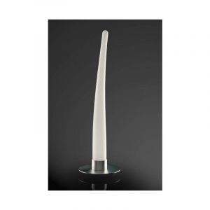 Diyas Lampe de Table Estalacta 1 Ampoule Indoor, argent/blanc opal