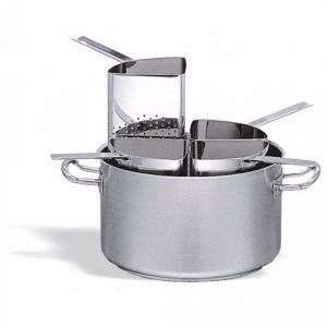 Image de Pujadas Braisière avec 4 Cuit-Pâtes en Inox 35 à 40 cm