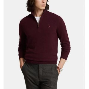 Ralph Lauren Pull droit en maille col camionneur laine