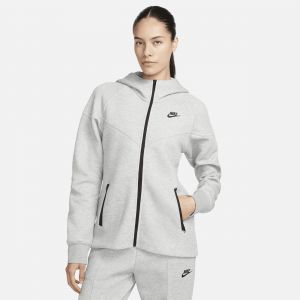 Nike Sweat à capuche et zip Sportswear Tech Fleece Windrunner pour femme - Gris - Taille XL - Female