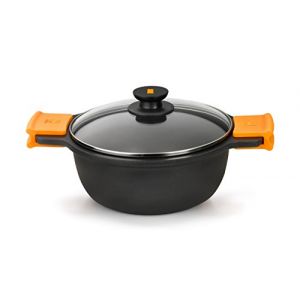 Bra Casserole avec Couvercle en Verre Efficient A270332 8,3 L Ø 32 cm Noir