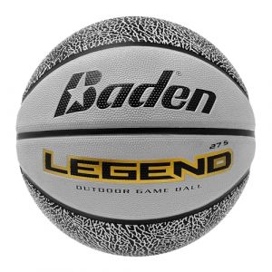 Baden Legend Basket-Ball Jeunes et Adultes, Gris/Noir, 5