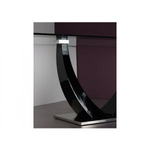 Image de Table à manger Mezzo pour 8 couverts en MDF et verre