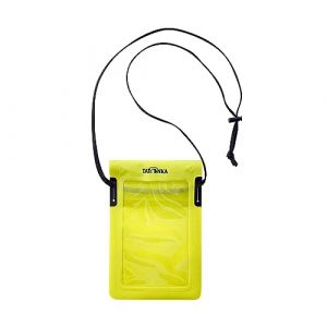 Tatonka Pochette Tour de Cou WP - Étui étanche avec Cordon Tour de Cou et fenêtre Transparente Compatible écran Tactile - IPX7 - Dimensions : 21 x 14 cm (Citron Vert)