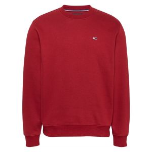 Image de Tommy Hilfiger Sweatshirt Tommy Jeans Reg Flag Fleece Crew rouge fonc&eacute; - XL