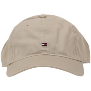 Tommy Hilfiger Casquette Homme Flag Soft 6 Panel en Coton, Beige (Sandalwood), Taille Unique