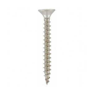 Diamwood Vis bois tête fraisée Pozidriv 6 x 80 mm INOX A4 - Boite de 100 pcs - VAFC06080A4