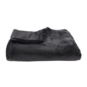 Dodo Couverture Polaire Extra Douce Coloris Anthracite 220x240 cm