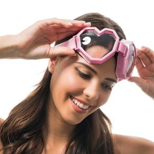 Ruedelafete Chaks - Lunettes coeur pour femmes et hommes, lunettes de d&eacute;guisement avec &eacute;lastique, lunettes masques, carnaval, festival, f&ecirc;te des ann&eacute;es 70