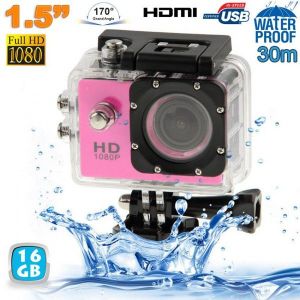 Yonis Caméra sport étanche 30m caméra action Full HD 1080p 12MP 16Go