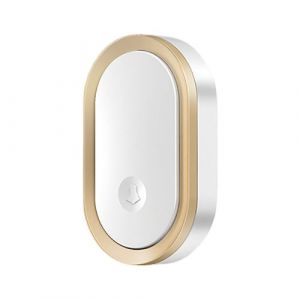 Sonnette Sans Fil Connect&eacute;e Port&eacute;e 300m IP44 avec Carillon et 36 Sonneries Avizar Blanc