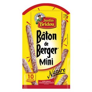 Justin bridou Mini bâton berger nature - Le sachet de 100g