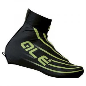 Image de Al&eacute; Cycling Waterproof Shoecover SpirM Black/YellowFluo