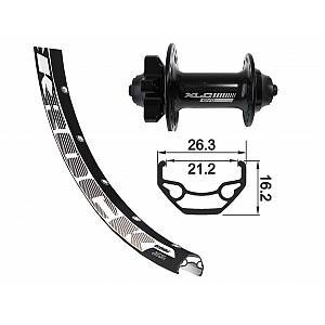 XLC Roue avant 29" Axe 15 mm 32T Noir