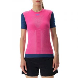 UYN PB42 Running Short Sleeve Shirt Women, rose L T-shirts course &agrave; pied