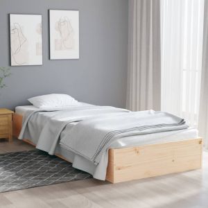 VidaXL Cadre de lit Bois massif 90x190 cm Simple 820067